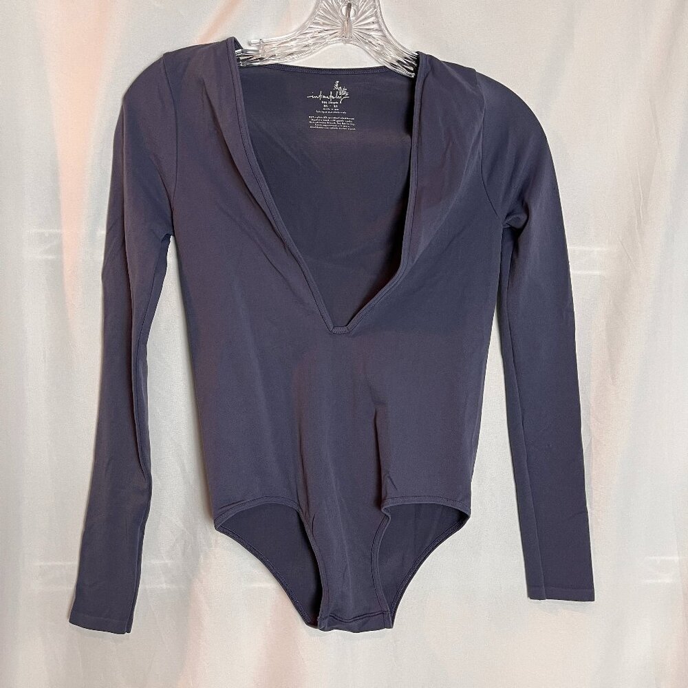 Women's Blue Intimately Free People V neck body suit Size XS-S